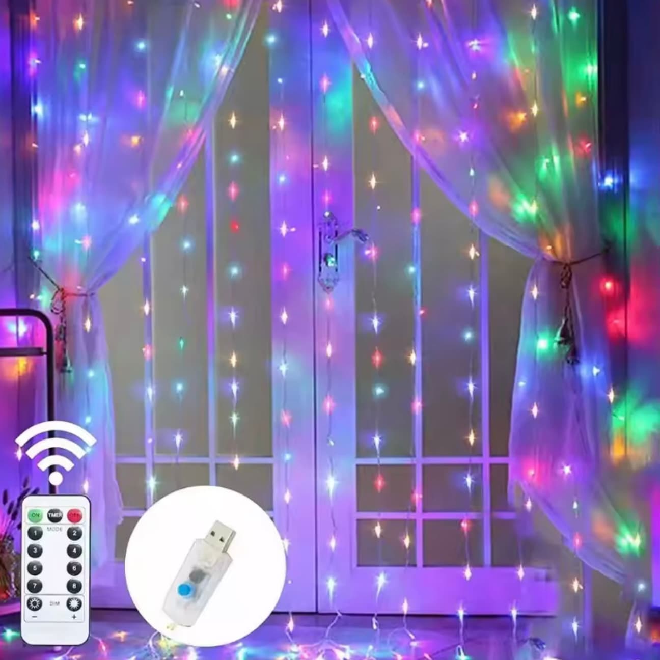 Kurtyna świetlna multicolor LED